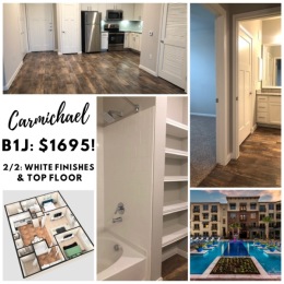 We just reduced our rates here at The Carmichael!! Stop on in for a tour today!! #friscoliving #WOW #1695 #2/2 #whitecabinets #stainlesssteel #granite #openconcept #HEB #theStarπ±π Instagram post from @carmichaelfrisco on July 19, 2024 15:30:09pm